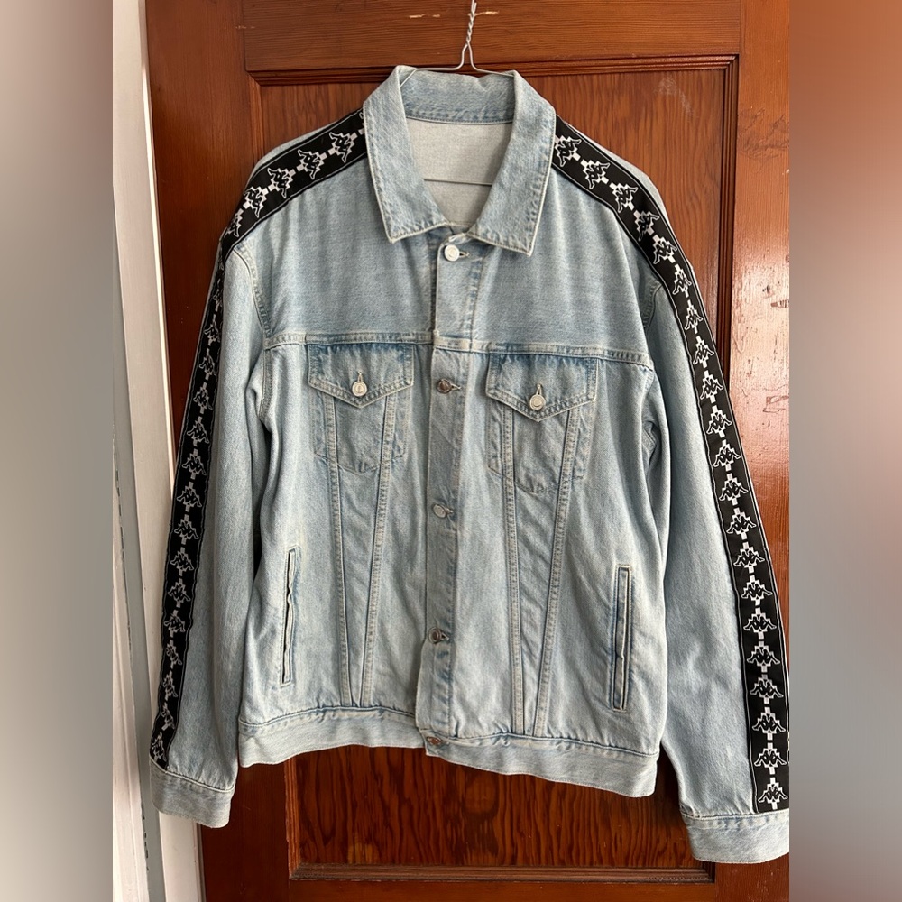 Marcelo Burlon x Kappa Jean Jacket Mens Size Medium